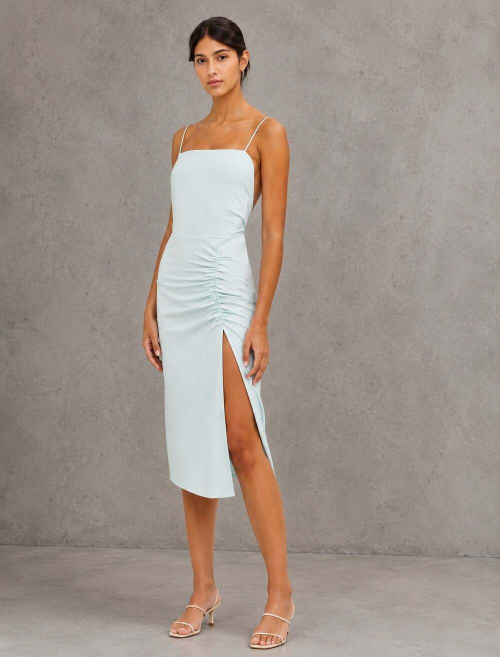 BA&SH Cybile Dress in Green Water Size 8